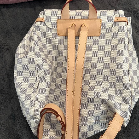 Authentic🥰Louis Vuitton Sperone Backpack Damier Azur Rose Ballerine - Picture 2 of 9